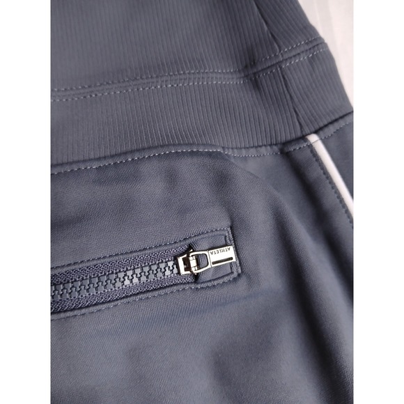 Athleta Pants Medium Venice Wide Leg Track Stripe Stretch Zip Pockets Comfort - Picture 13 of 16